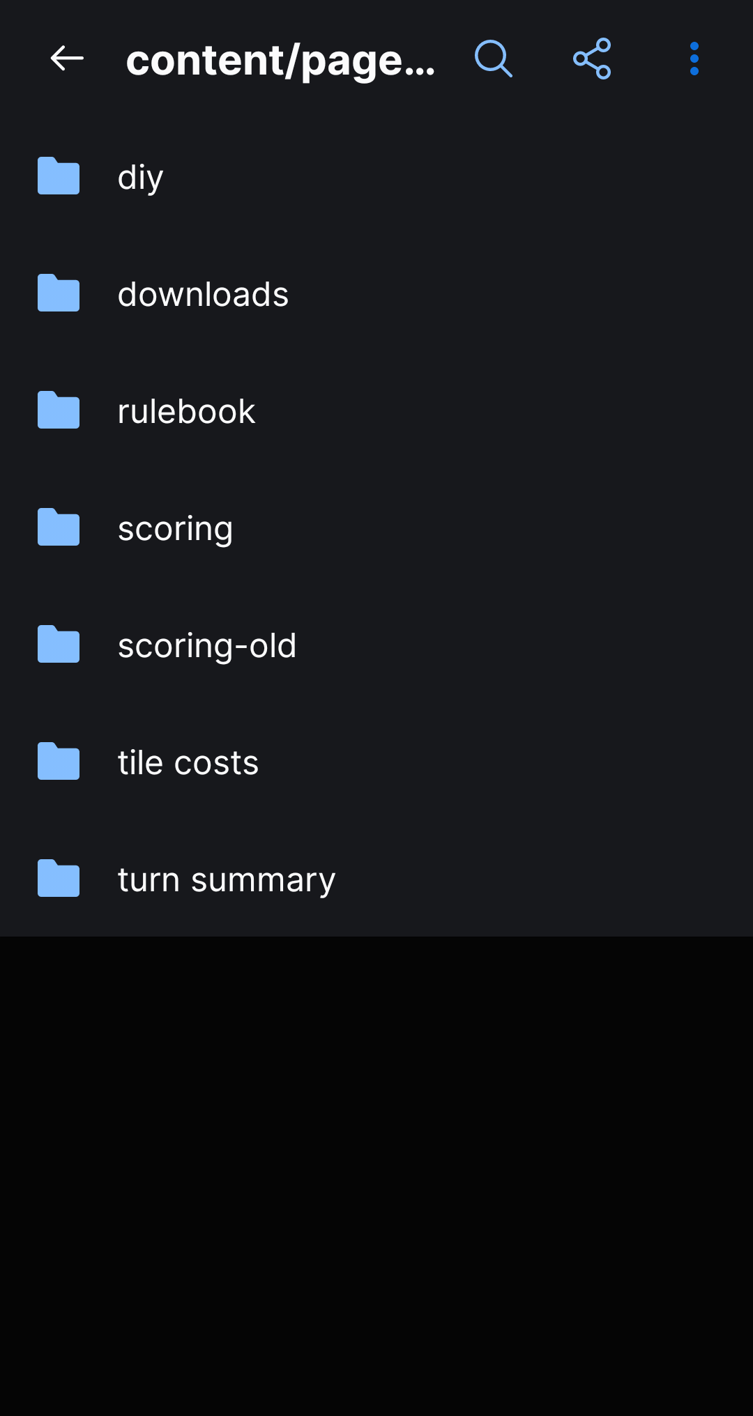 Github Mobile - Checking on the pages of the site
