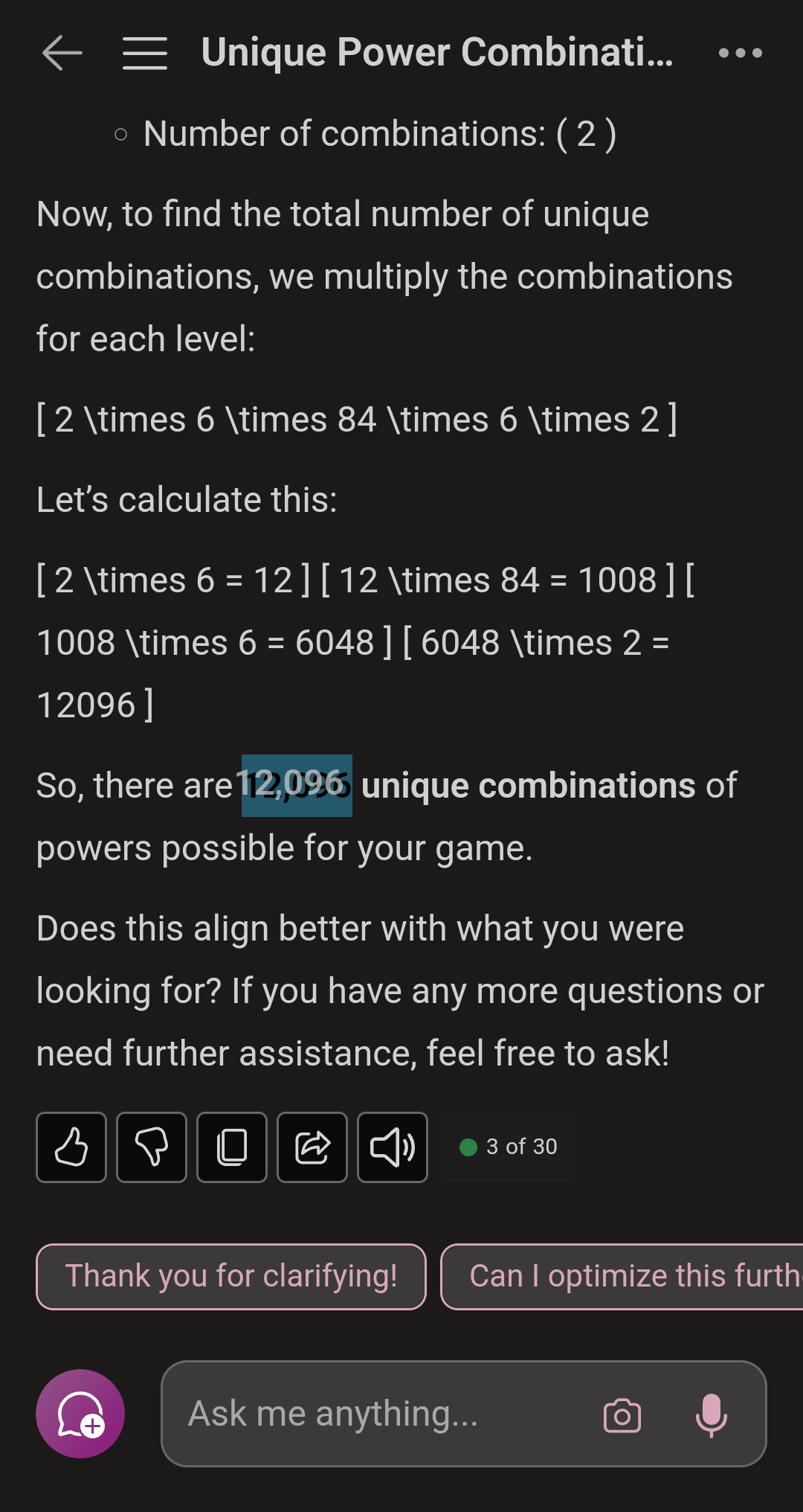 12096 Different possibilities!?