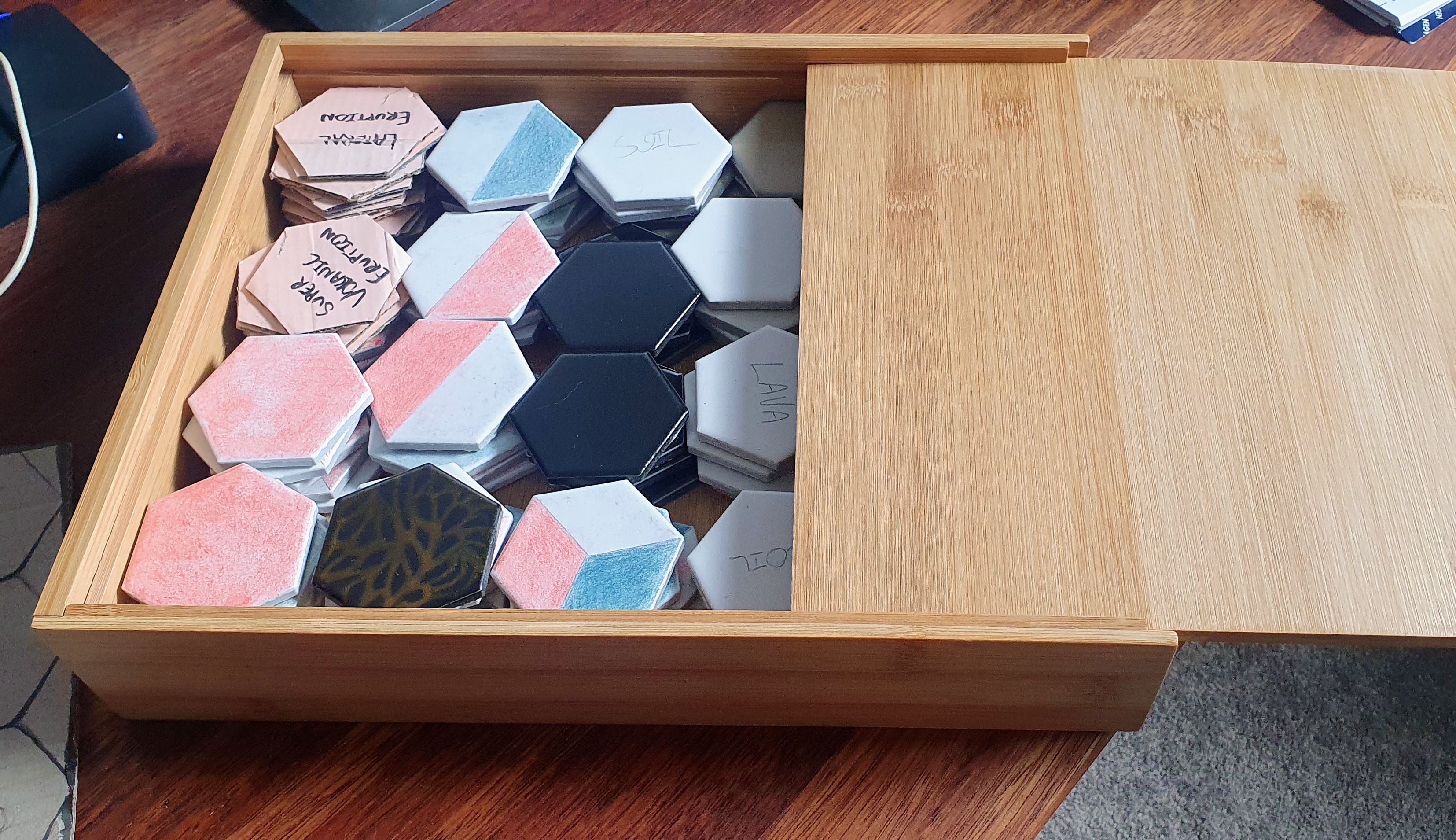 with tiles