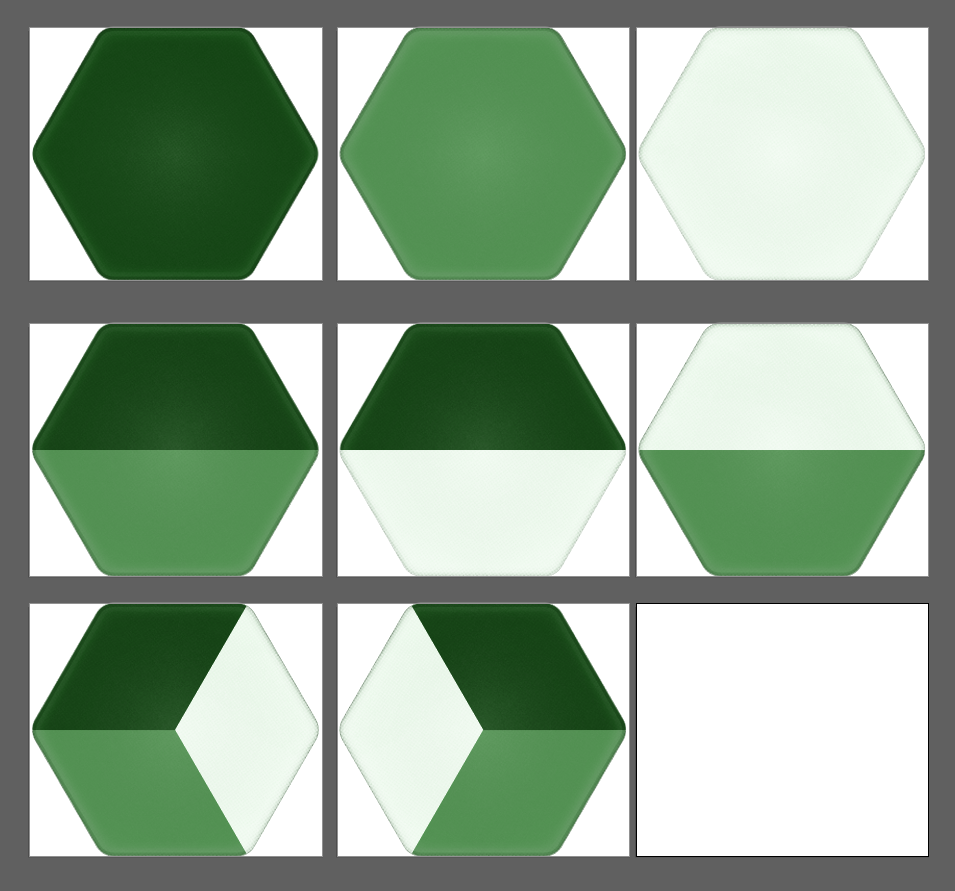 Simple tiles created in Illustrator