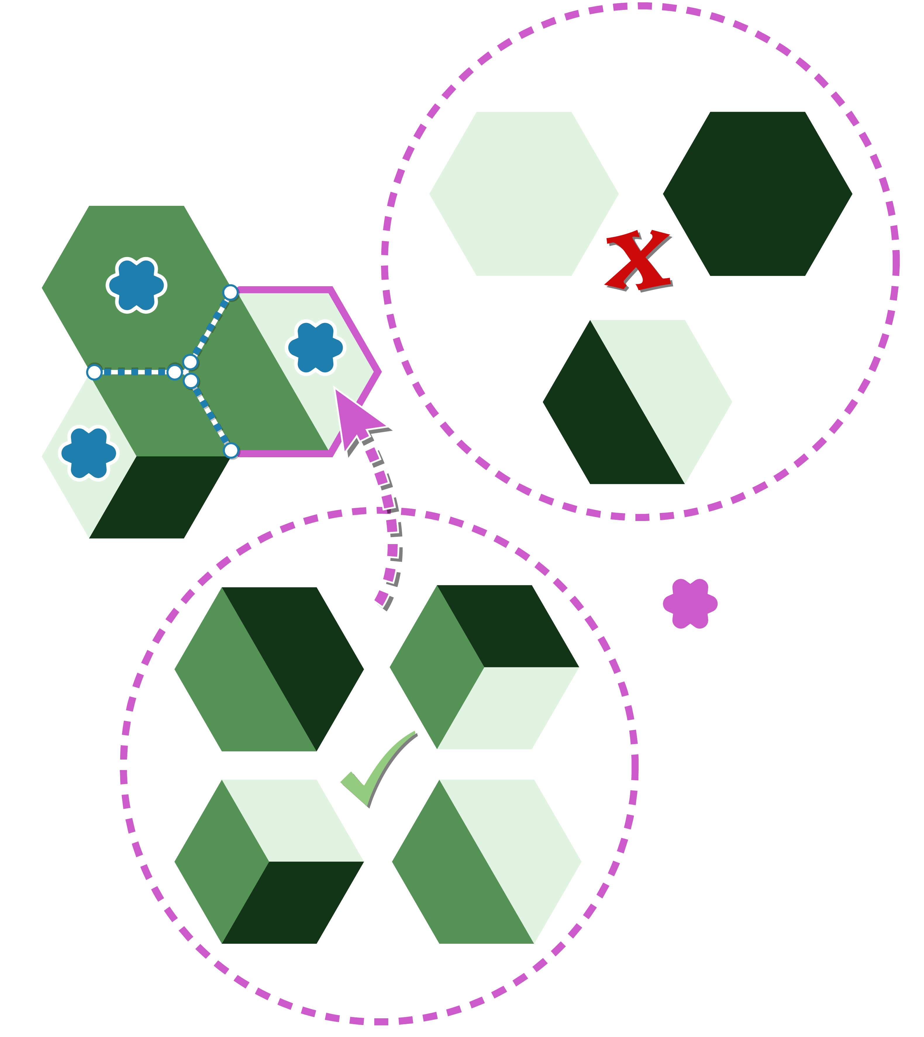 Buying tiles are dependent on the spaces available and available resources