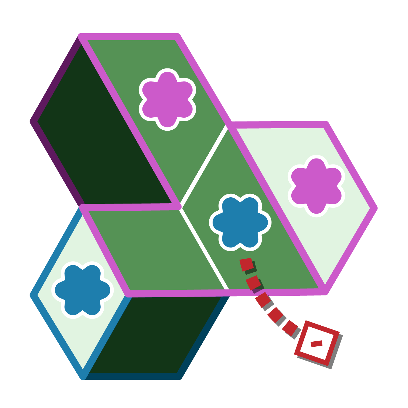 Takeover as Blue does not have Cooperative critters