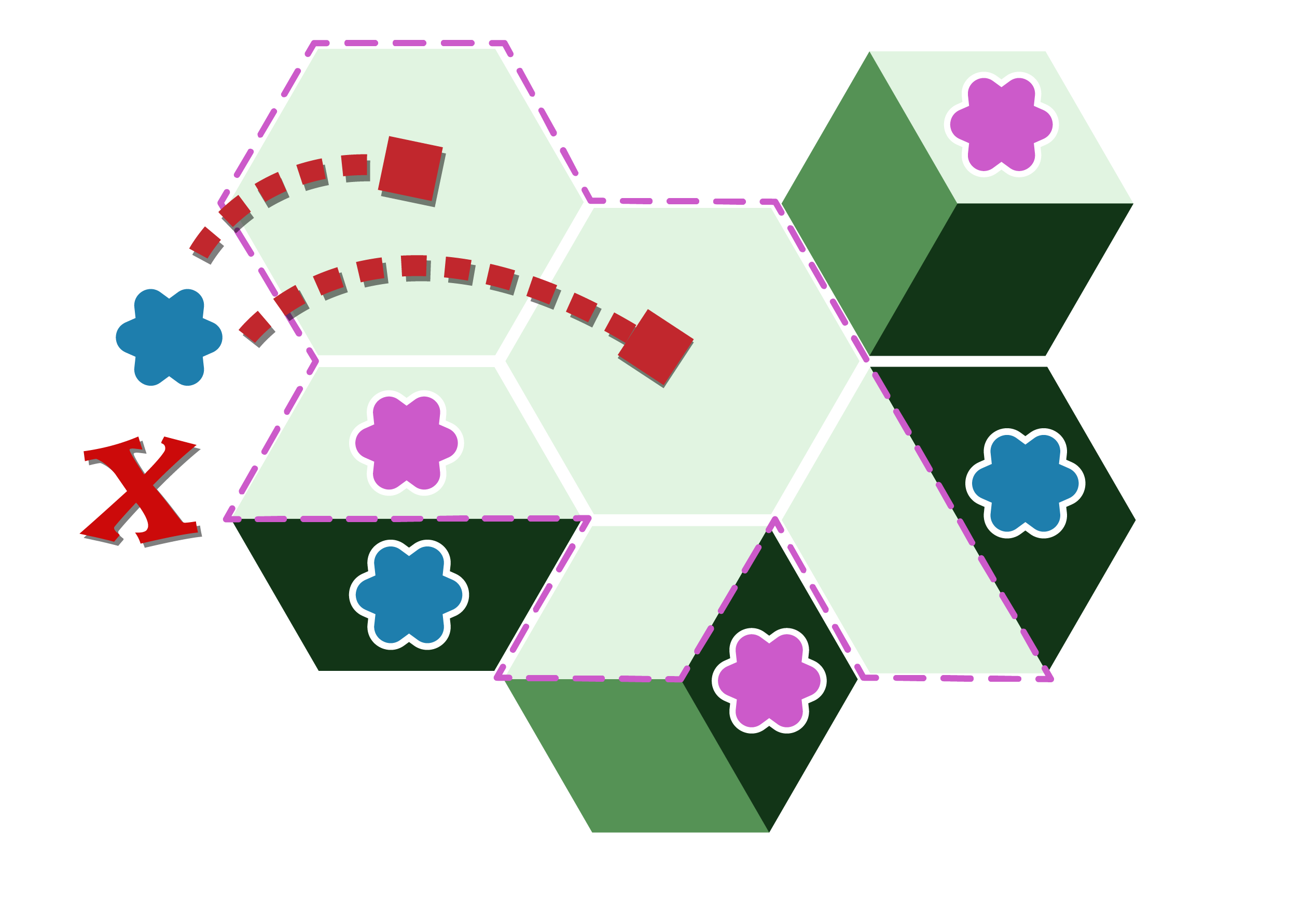 These Uno tiles, despite being uninhabited, are controlled by Pink