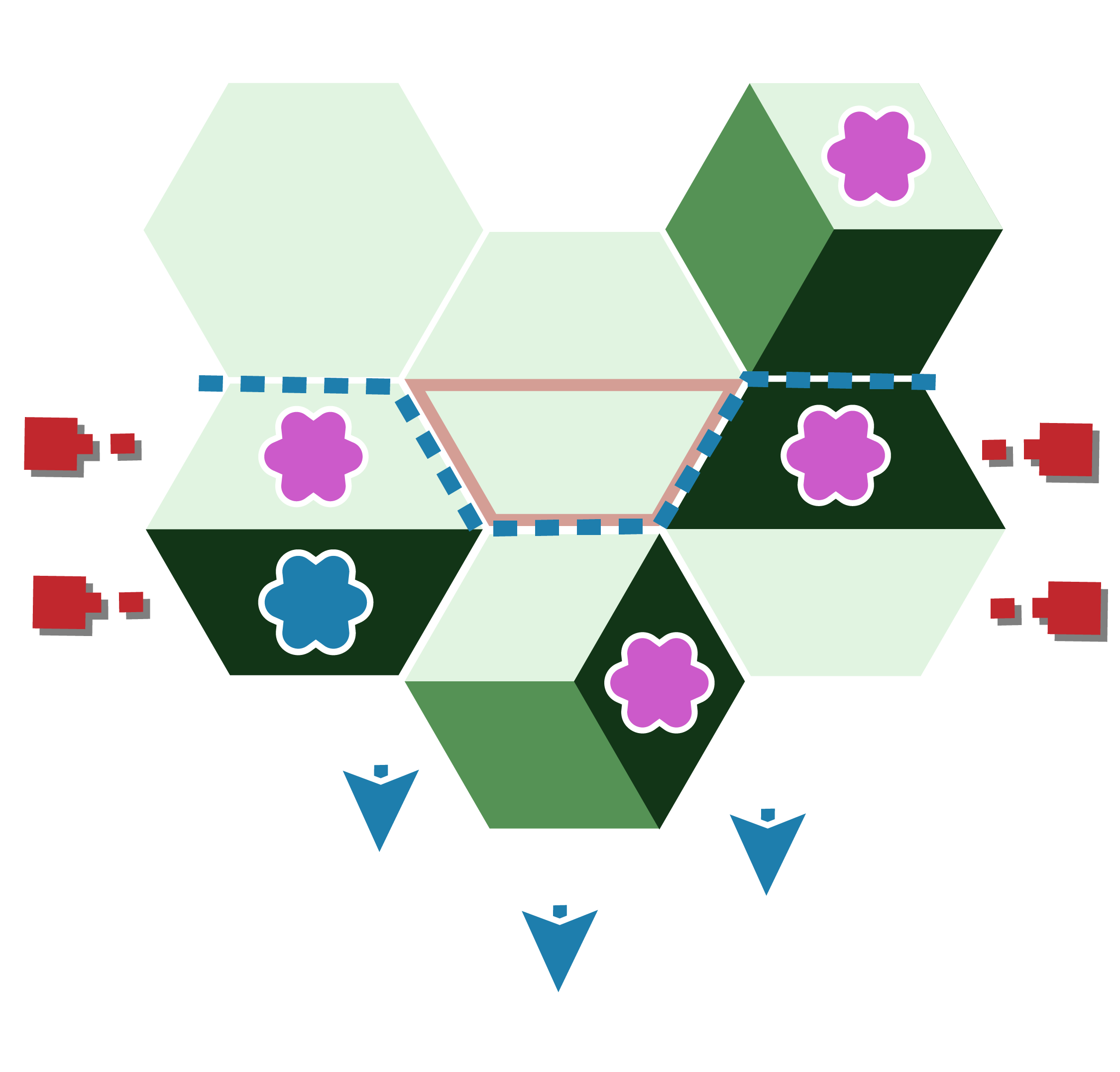 The rifted section cannot move across land tiles when being split, only directly to the nearest 1 x ocean space