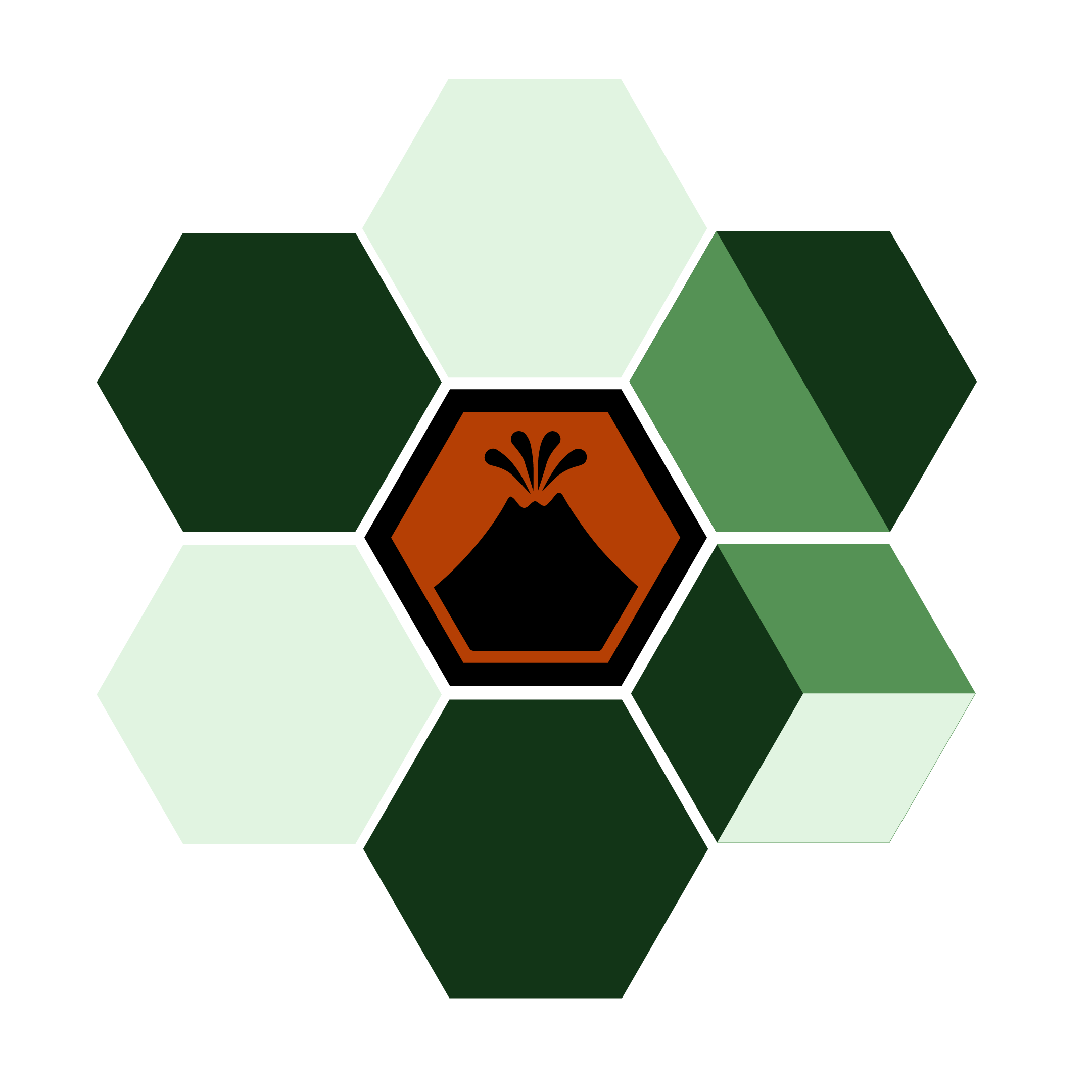 Super volcano is set as double-stacked volcano tiles, players have 1 turn each to escape