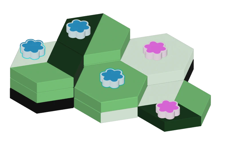 Claiming the tile beneath and other uninhabited tiles